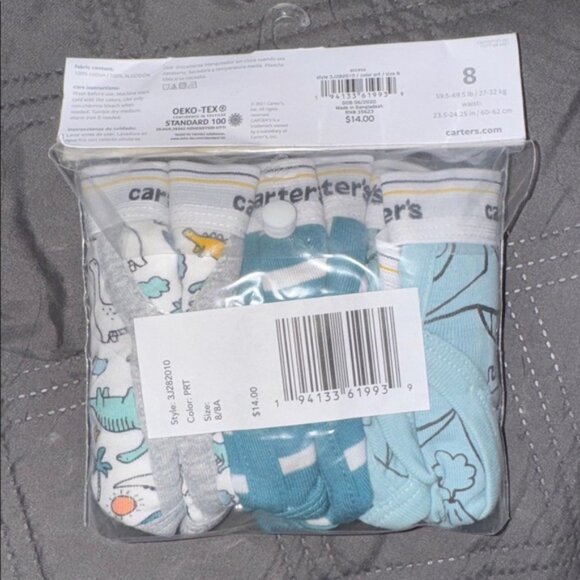 Carter's Boys' Dinosaur and Stripe Briefs 3-Pack - Picture 4 of 5